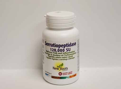Picture of NEW ROOTS HERBAL -SERRATIOPEPTIDASE 120,000SU VEGETABLE CAPSULES 60S            