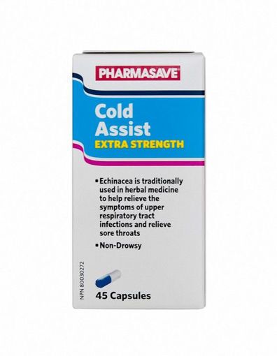 Picture of PHARMASAVE COLD ASSIST - EXTRA STRENGTH CAPSULES 45S                       