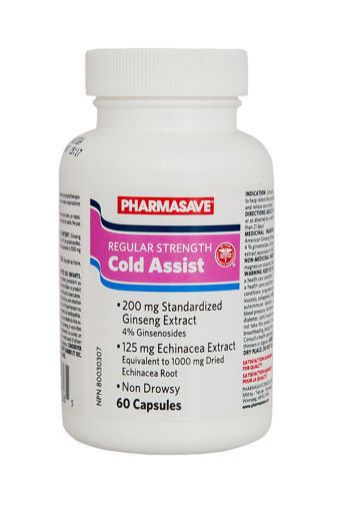 Picture of PHARMASAVE COLD ASSIST CAPSULES 60S                                        