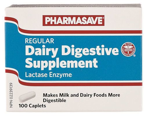 Picture of PHARMASAVE DAIRY DIGESTIVE CAPLET 100S                                     