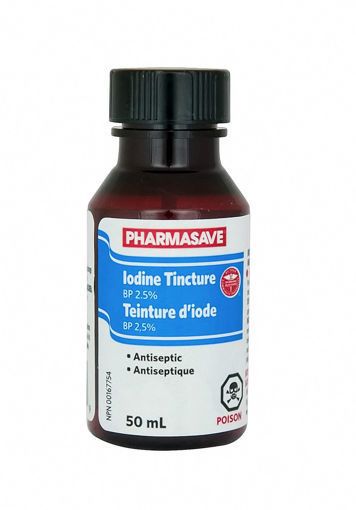 Picture of PHARMASAVE IODINE TINCTURE 2.5% BP 50ML                                    