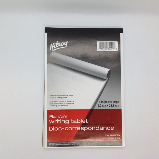 Picture of HILROY WRITING TABLET 9X6 100S