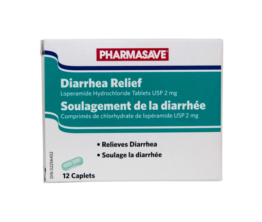 Picture of PHARMASAVE DIARRHEA RELIEF 2MG CAPLET 12S                                  