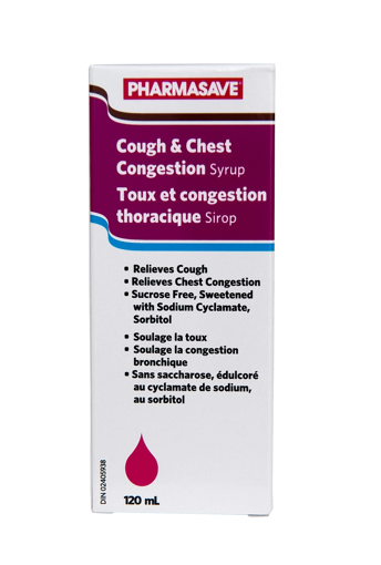 Picture of PHARMASAVE COUGH and CHEST CONGESTION 120ML