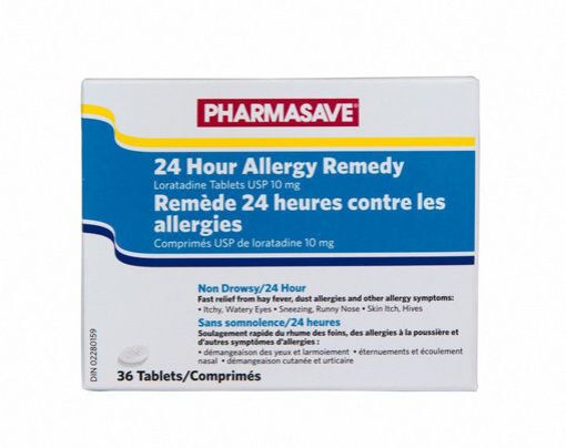Picture of PHARMASAVE ALLERGY REMEDY 24HOUR 10MG TABLETS 36S