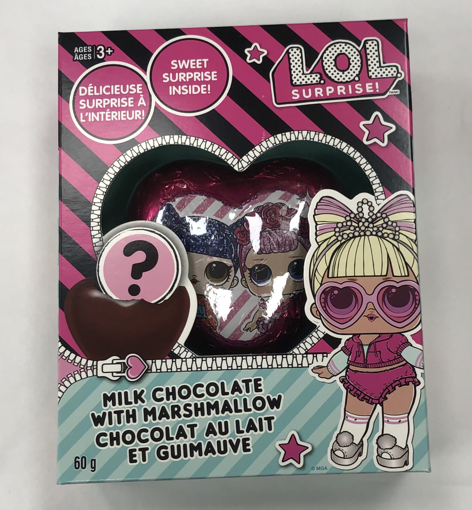Picture of LOL SURPRISE CHOCOLATE HEART W/ MARSHMALLOW 60GR                           