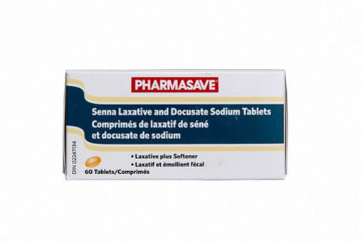 Picture of PHARMASAVE SENNA LAXATIVE - DOCUSATE SODIUM TABLET 60S                     