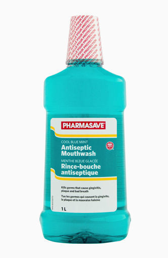 Picture of PHARMASAVE ANTISEPTIC MOUTHWASH - COOL BLUE MINT 1LT                       