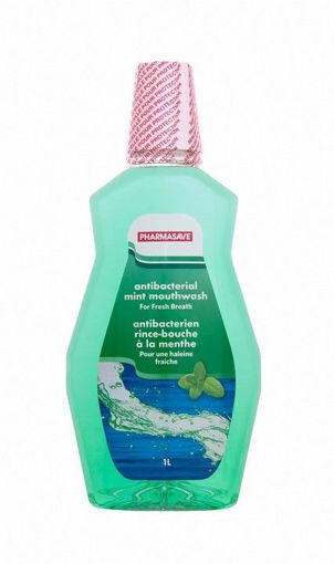 Picture of PHARMASAVE ANTIBACTERIAL MOUTHWASH - MINT 1LT                              
