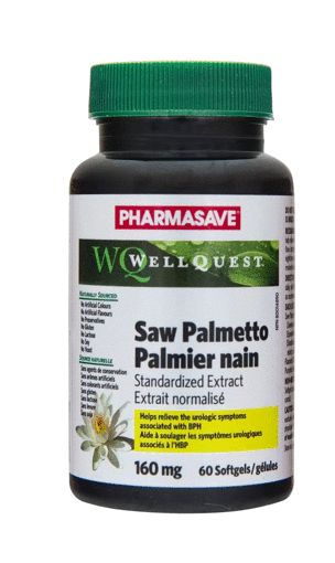 Picture of PHARMASAVE WELLQUEST SAW PALMETTO SOFTGEL CAPSULE 160MG 60S                