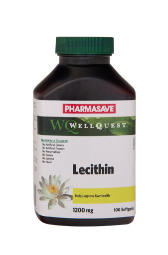 Picture of PHARMASAVE WELLQUEST LECITHIN 1200MG SOFTGELS 100S                         