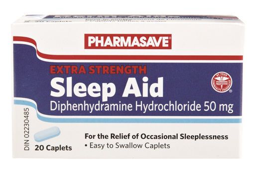 Picture of PHARMASAVE SLEEP AID - EXTRA STRENGTH CAPLET 50MG 20S                      