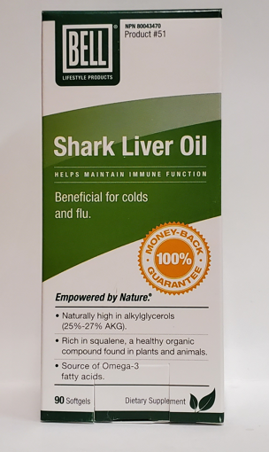 Picture of BELL SHARK LIVER OIL - HELPS MAINTAIN IMMUNE FUNCTION 90S
