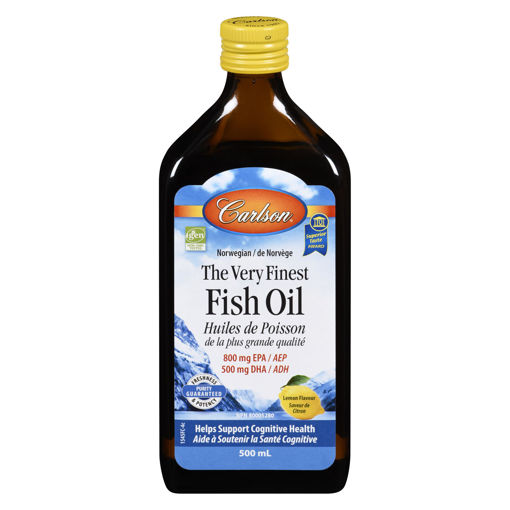 Picture of CARLSON THE VERY FINEST FISH OIL - LEMON FLAVOURED800MG EPA 500MG DHA 500ML
