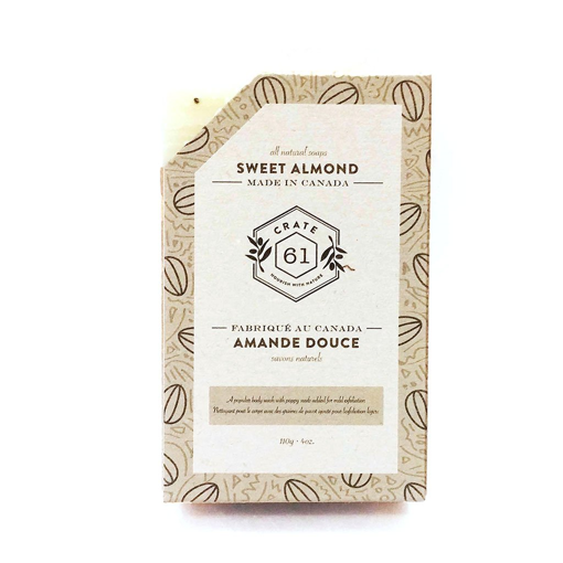 Picture of CRATE 61 SWEET ALMOND SOAP - ALL NATURAL 110GR                        