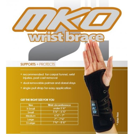Picture of MKO WRIST BRACE - LEFT EXTRA SMALL                              