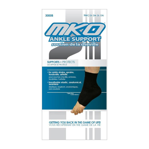 Picture of MKO ANKLE SUPPORT COMPRESSION - BLACK - LARGE  3000B