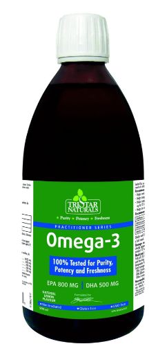 Picture of TRISTAR NATURALS OMEGA 3  EPA 800MG AND DHA 500MG - NATURAL LEMON FLAVOUR 500ML