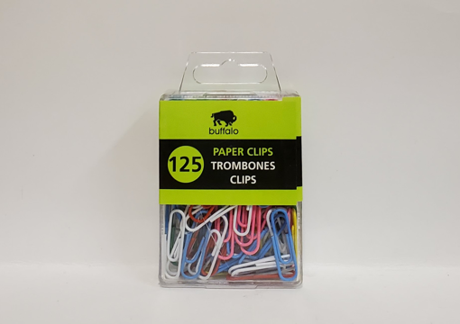 Picture of BUFFALO PAPERCLIPS - COLORED 28MM                                          