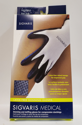 Picture of SIGVARIS LATEX-FREE DONNING GLOVES - SMALL