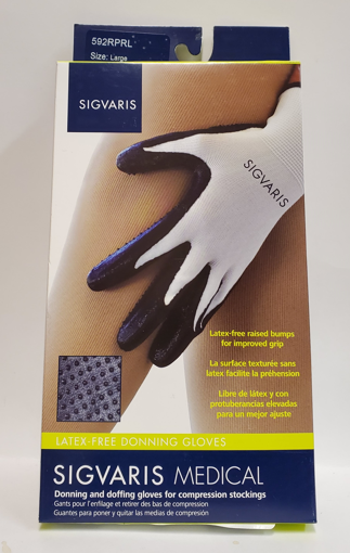 Picture of SIGVARIS LATEX-FREE DONNING GLOVES - LARGE     