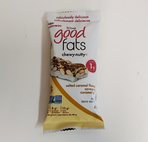 Picture of LOVE GOOD FATS - SALTED KETO NUT BAR - CARAMEL 40GR                 