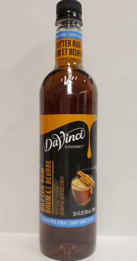 Picture of DAVINCI GOURMET - SUGAR FREE SYRUP-  BUTTER RUM 750ML