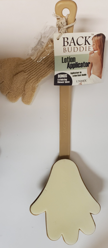Picture of BACK BUDDIE LOTION APPLICATOR - WITH BONUS EXFOLIATING SHOWER GLOVE                     