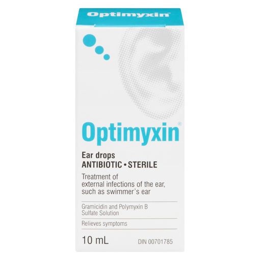 Picture of OPTIMYXIN EAR DROPS 10ML                                                   