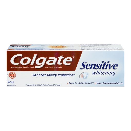 Picture of COLGATE SENSITIVE TOOTHPASTE - WHITENING 90ML                              