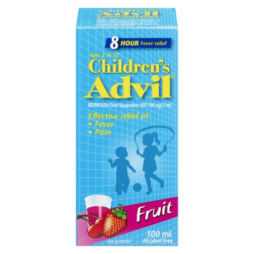 Picture of ADVIL CHILDRENS SUSPENSION IBUPROFEN - FRUIT 100MG 100ML