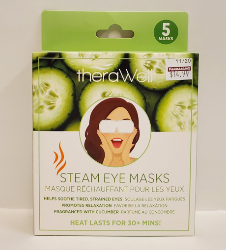 Picture of THERAWELL STEAM EYE MASK - CUCUMBER 5S                                     