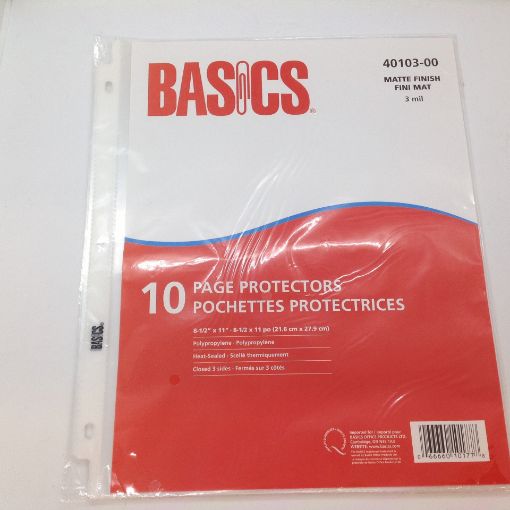 Picture of BASICS PAGE PROTECTORS 10S                            