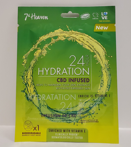 Picture of 7TH HEAVEN 24 HOUR HYDRATION SHEET MASK - CBD INFUSED                      