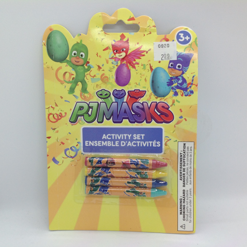 Picture of PJ MASK MINI BOOK WITH CRAYONS ON COVER #86010                             