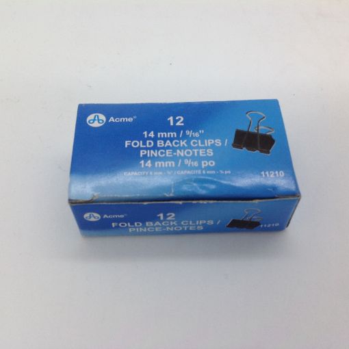 Picture of ACME FOLDBACK CLIP 14MM 12S                           