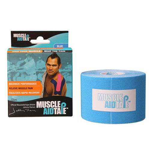 Picture of MUSCLE AID KINESIOLOGY TAPE - BLUE - CUT TO ANY DESIRED LENGTH 2INX16.4FT         