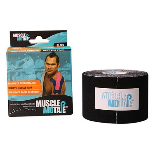 Picture of MUSCLE AID KINESIOLOGY TAPE - BLACK - CUT TO ANY DESIRED LENGTH 2INX16.4FT                  