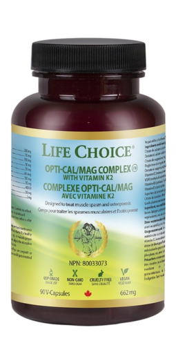 Picture of LIFE CHOICE OPTI-CAL/MAG COMPLEX WITH VITAMIN K2 - VEGETABLE CAPSULES 90S                      