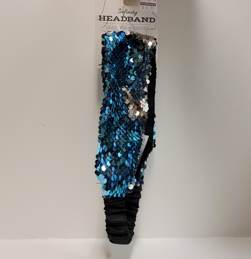 Picture of MIDWEST GIFT INFINITY HEADBAND - BLUE SEQUIN