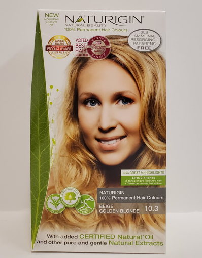 Picture of NATURIGIN HAIR COLOUR - BEIGE GOLDEN BLONDE 115ML                          