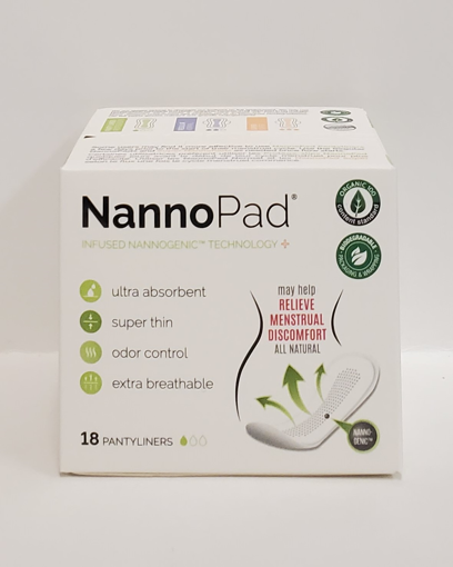 Picture of NANNOPAD ALL NATURAL 100% ORGANIC PANTILINERS - COTTON 18S                 