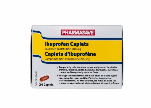 Picture of PHARMASAVE IBUPROFEN CAPLET 200MG 24S                                      