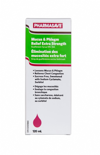 Picture of PHARMASAVE MUCOUS and PHLEGM RELIEF - EXTRA STRENGTH 120ML