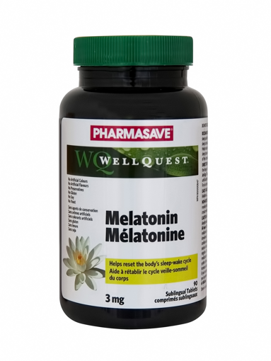 Picture of PHARMASAVE WELLQUEST MELATONIN SUBLINGUAL TABLET 3MG 90S                   