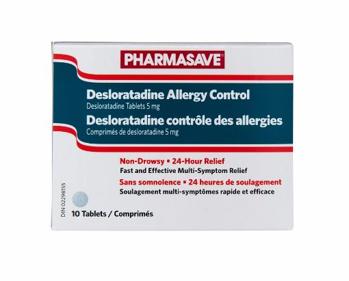 Picture of PHARMASAVE DESLORATADINE ALLERGY CONTROL TABLETS 5MG 10S                   