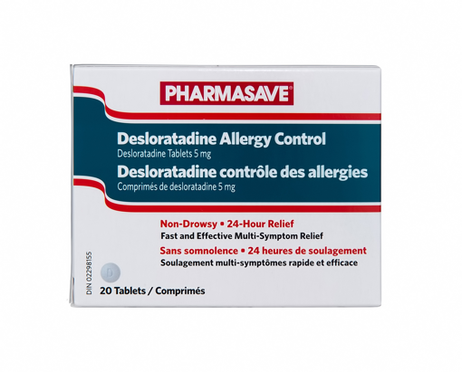 Picture of PHARMASAVE DESLORATADINE ALLERGY CONTROL 5MG TABLETS 20S