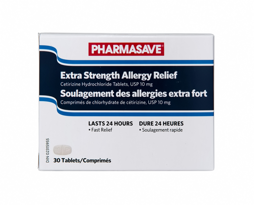 Picture of PHARMASAVE ALLERGY RELIEF EXTRA STRENGTH 10MG TABLETS 30S                  