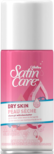 Picture of GILLETTE SATIN CARE SHAVE GEL - DRY SKIN TRAVEL SIZE 71GR                  