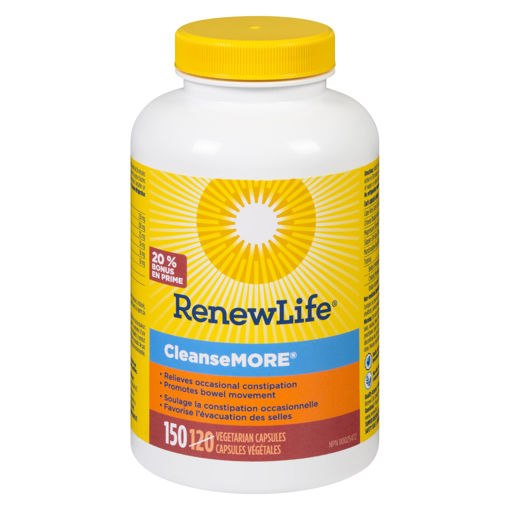 Picture of RENEW LIFE CLEANSEMORE - 25% BONUS VEGETARIAN CAPS 150S       